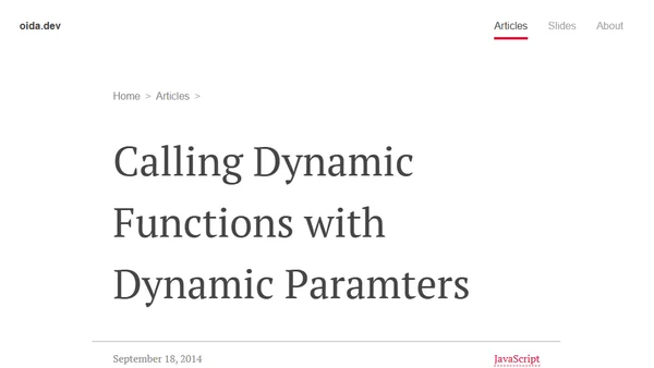 Calling Dynamic Functions with Dynamic Paramters