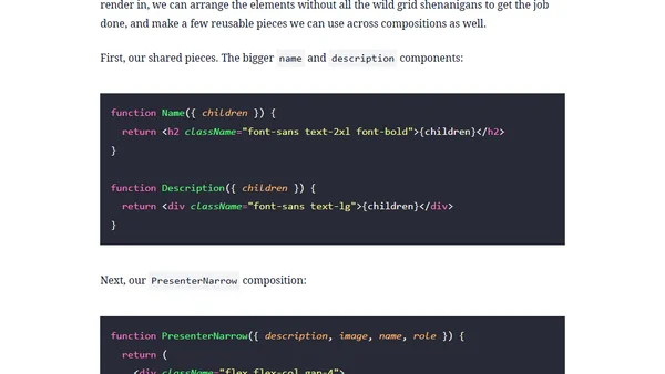 Responsive Design and Composition