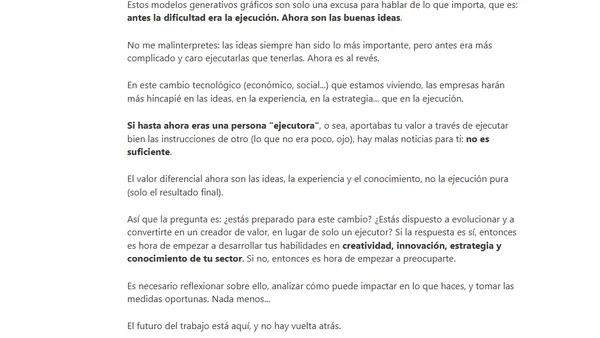 ¿Ejecutor o ideador? La habilidad que necesitas para sobrevivir a la IA