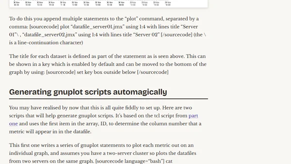 Charting OBIEE performance data with gnuplot