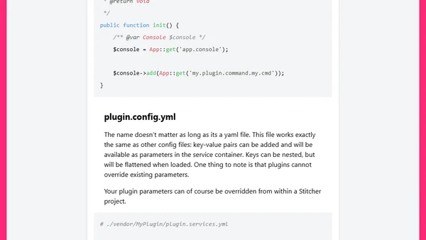 The simplest plugin support