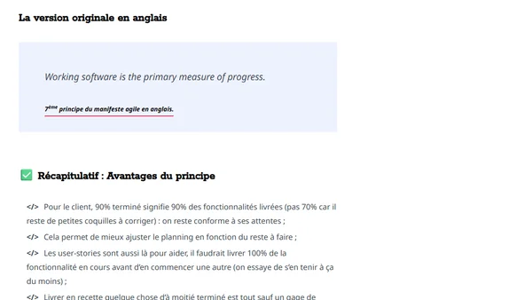 Méthode Agile : Le manifeste agile pour les développeurs