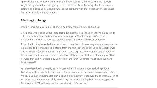The Benefits of Hypermedia APIs