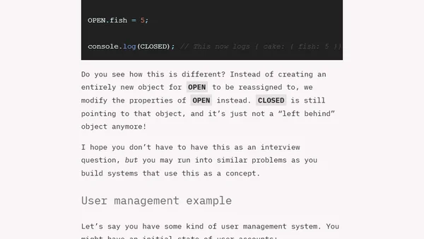 Why JavaScript variables don't always update