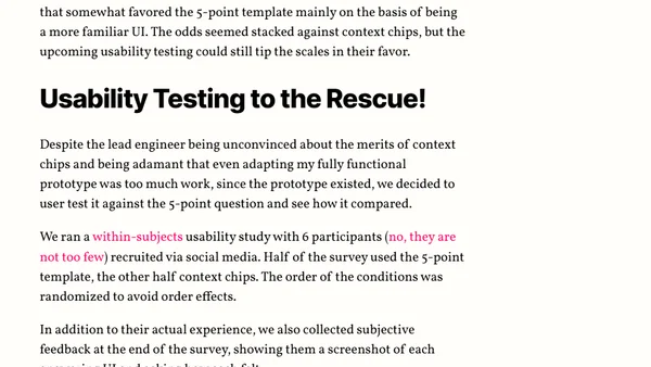 Context Chips in Survey Design: “Okay, but how does it _feel_?”