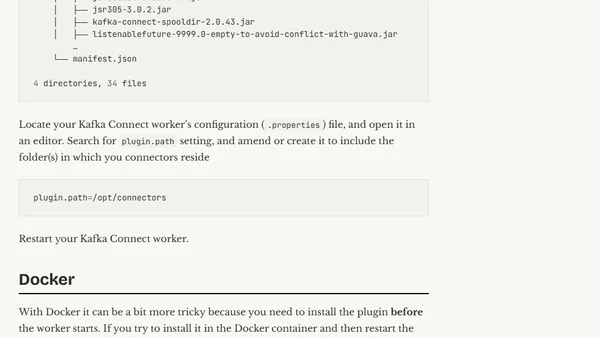 How to install connector plugins in Kafka Connect
