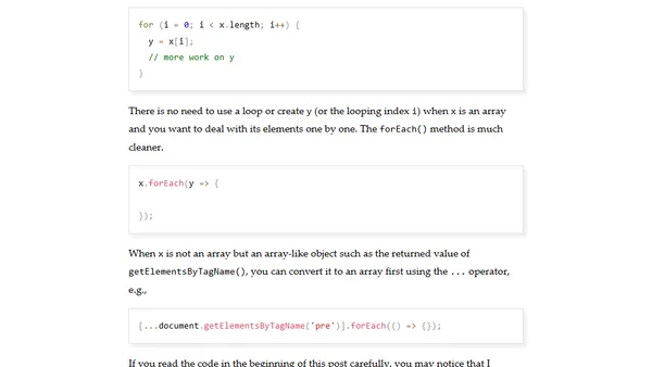 An Example of Simplifying a Decade-Old Piece of JavaScript