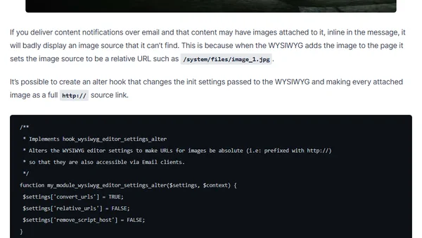 Alter WYSIWYG settings in Drupal