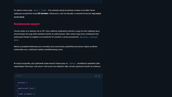 Preferencje użytkownika a CSS, na co warto zwracać uwagę?