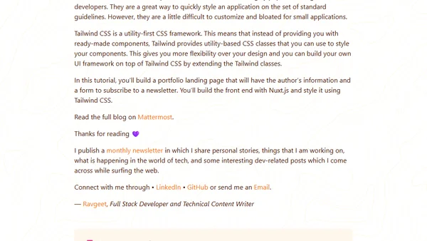 How to Setup and Customize Tailwind in Nuxt.js