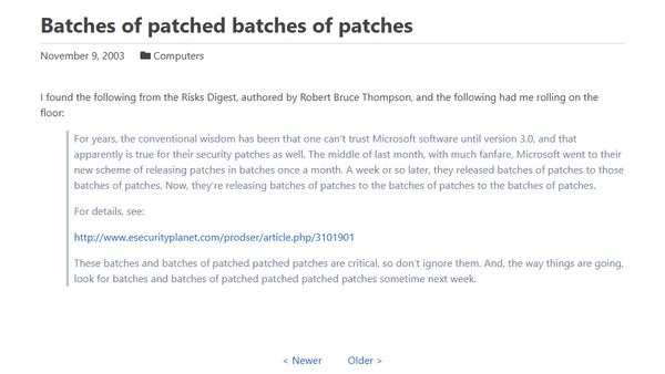 Batches of patched batches of patches