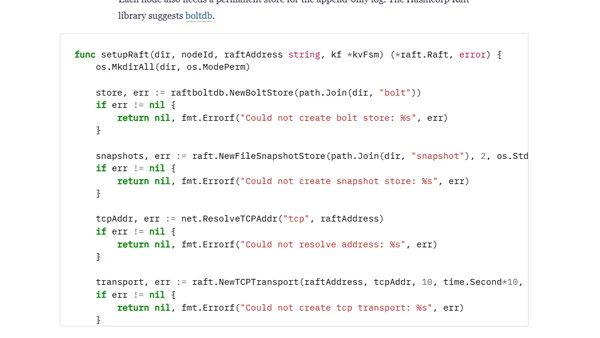 A minimal distributed key-value database with Hashicorp's Raft library