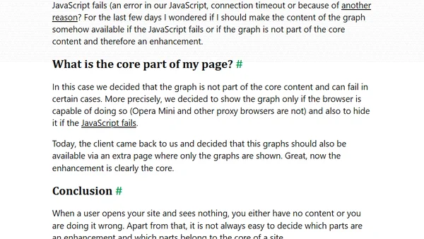 Progressive enhancement all the things