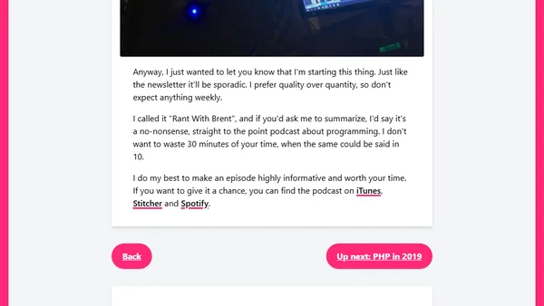 I'm starting a podcast