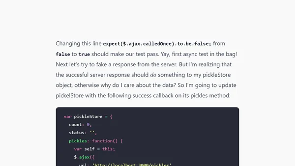Mocking Requests with Mocha, Chai and Sinon