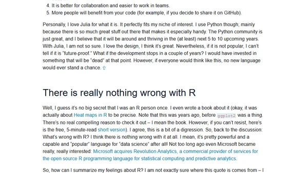 Python, Machine Learning, and Language Wars