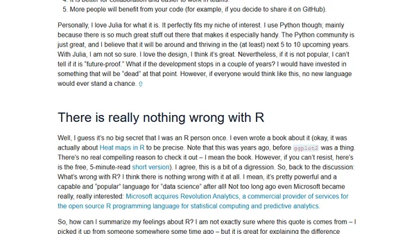 Python, Machine Learning, and Language Wars
