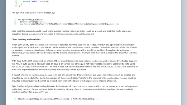 Using Byte Buddy for proxy creation