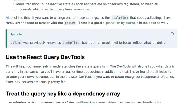 Practical React Query