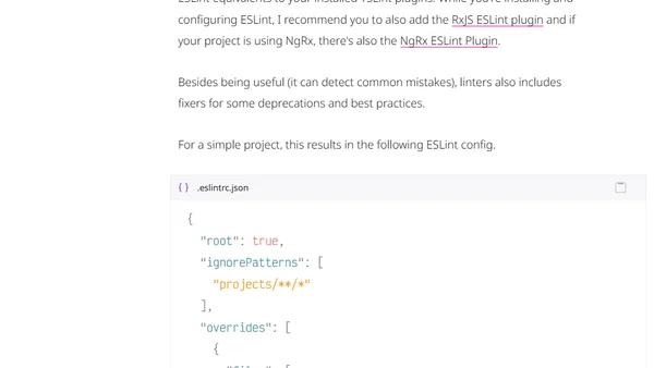 Be proactive when you join an Angular project