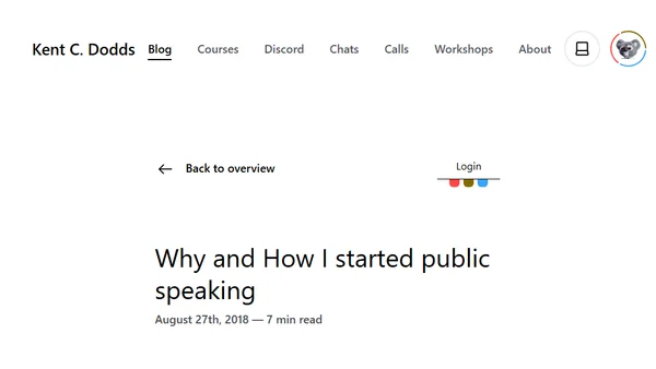 Why and How I started public speaking