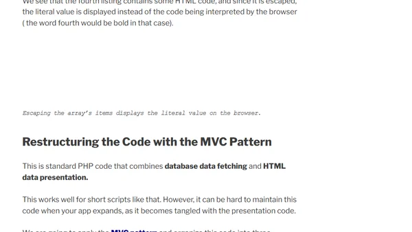 Build a Simple MVC Framework from Scratch to Understand the Pattern