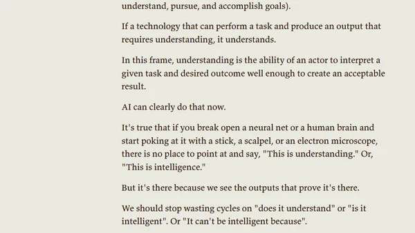 Judge AI by Outputs, not Mechanism