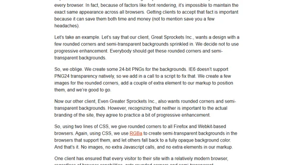 Developing Smarter with Progressive Enhancement