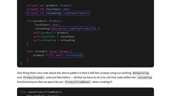 Lightweight dependency injection and unit testing using async functions