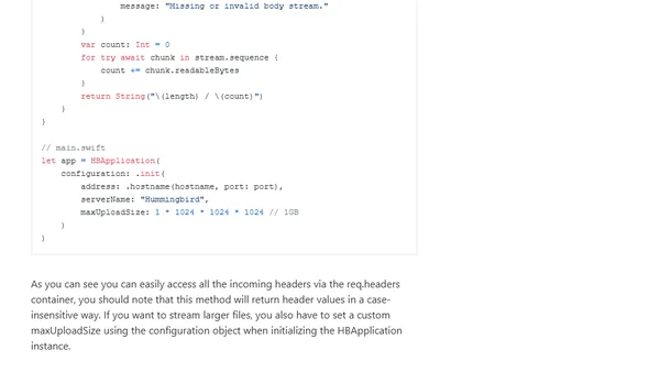 Hummingbird routing and requests