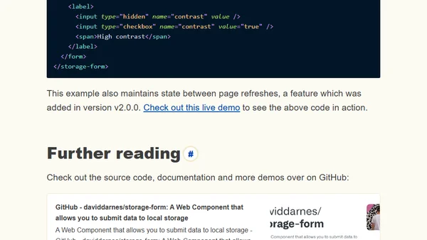 storage-form Web Component