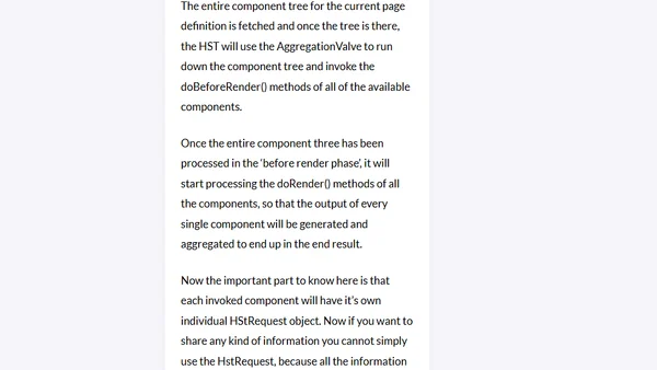 Tip of the day: sharing information between HST components