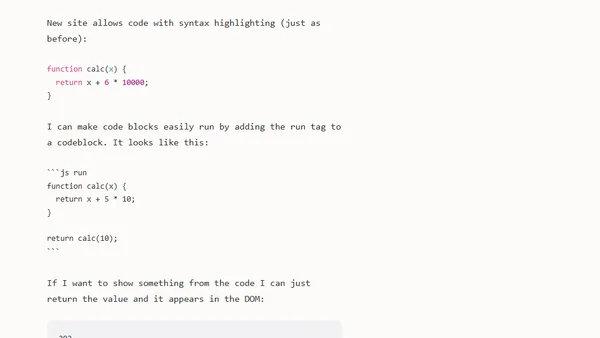 Intro to the new site