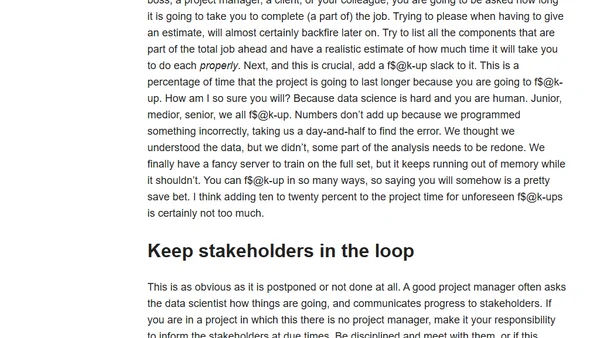 Dealing with failed projects