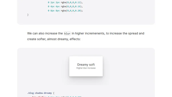 Smoother & sharper shadows with layered box-shadows