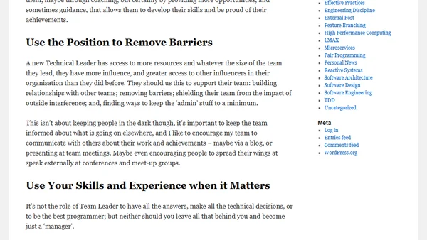 5 Things I Learned About Being a Technical Lead
