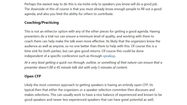 CX – Conference Experience (People)