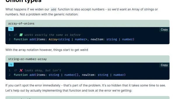 Array Types in TypeScript