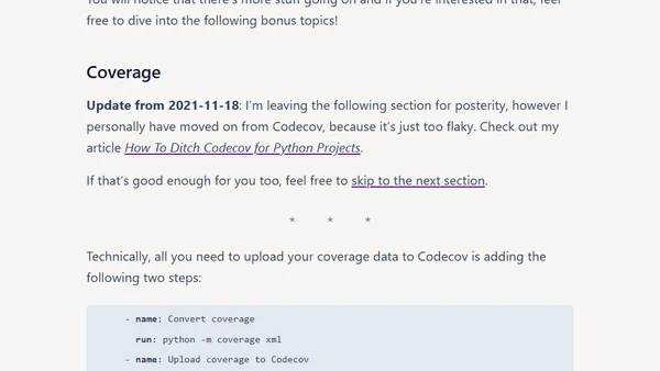 Python in GitHub Actions