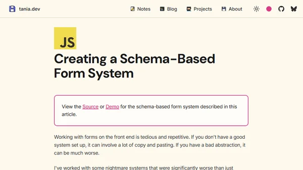 Creating a Schema-Based Form System
