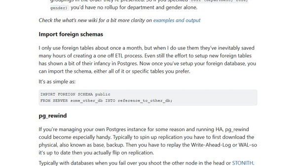 Postgres 9.5 - The feature rundown