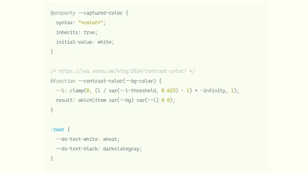 Using your design system colors with contrast-color()