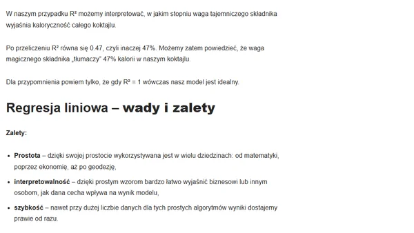 Jak działa regresja liniowa? I czy warto ją stosować?