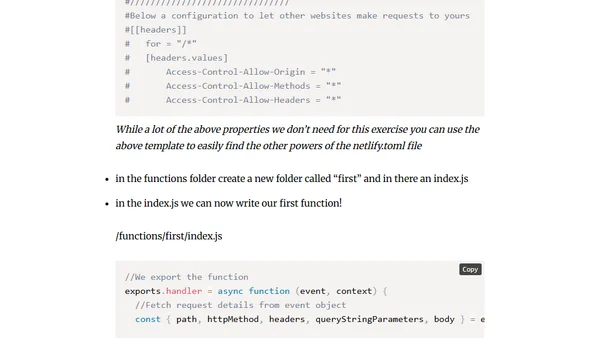How to use Netlify Cloud Functions