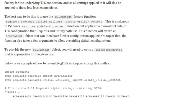 Configuring TLS With Requests