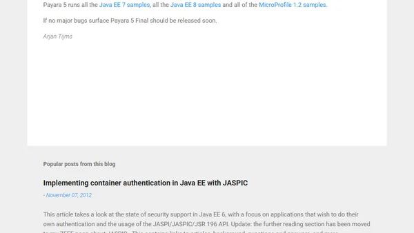 Payara 5 RC1 available for testing