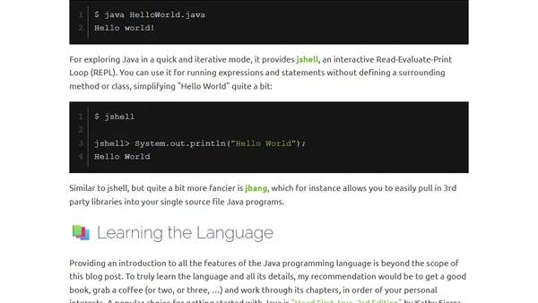 Getting Started With Java Development in 2023 — An Opinionated Guide