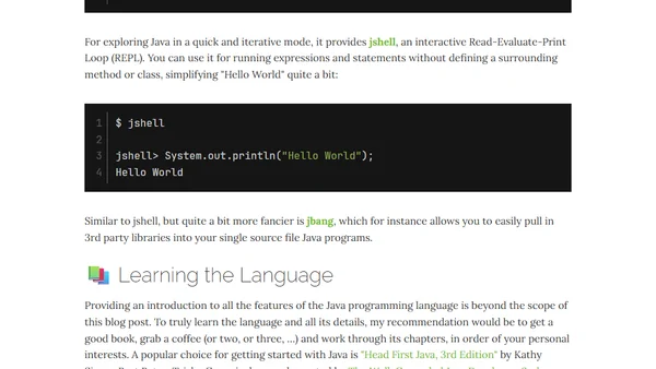 Getting Started With Java Development in 2023 — An Opinionated Guide