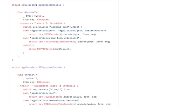 Encoding and decoding data using the Hummingbird framework