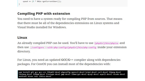 Creating PHP 7 extensions for Linux and Windows